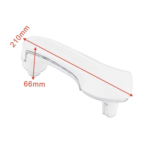 3PCS Gray Interior Door Grab Handle Cover For VW Jetta Golf Bora MK4 99-04 - Picture 4 of 8