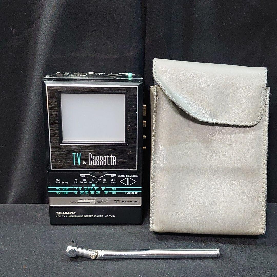 SHARP JC-TV10 stereo cassette player Made in Japan LCD TV SHARP JC-TV10 stereo cassette player Made in Japan LCD TV