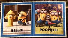 Despicable Me MINIONS Pillow Panel FABRIC by Quilting Treasures 2 Pillows HTF