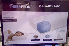 Therapedic Memory Foam Neck Support Cooling Standard Size Bed Pillow 21 X 14 In For Sale Online Ebay