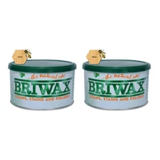 Briwax Clear Original Furniture Wax Polish, 16 Oz. (Pack of 2)
