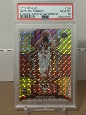 Alperen Sengun 2021 Mosaic #272 (NBA Debut RC) Fusion Red Yellow (/88) PSA 10