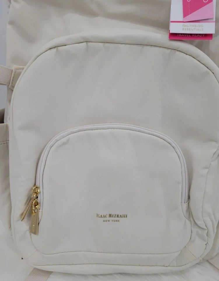 Nuevo BOLSO RARO Mochila Viral Isaac Mizrahi Marfil Blanco Sostiene 40oz Vaso Stanley Foto 3 de 4