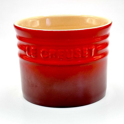 Le Creuset Butter Bell Crock Red Cerise Ombre CROCK ONLY France 4