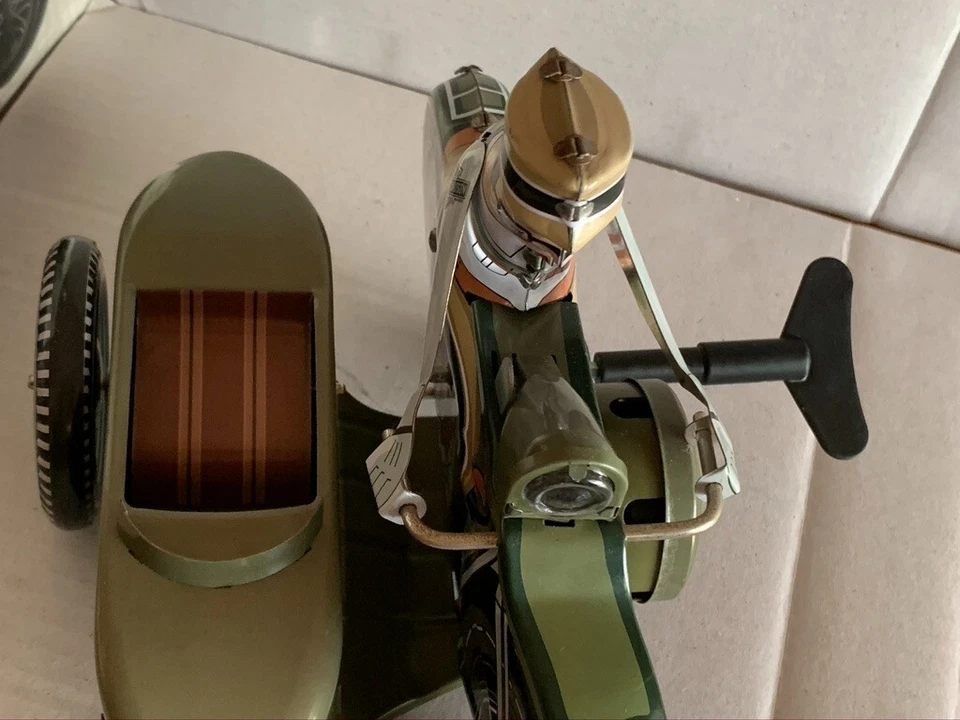 Xonex. Harley-Davidson оловянная игрушка 1950-е мотоцикл и коляска ограниченное издание. 1:18? - Изображение 4 из 4