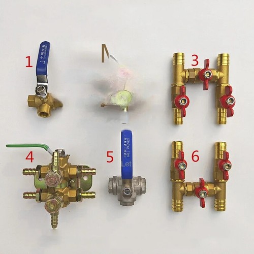 3 Way Fuel Valve for Fuel Tank Heating 3 Way Fuel Selector Valve 6-port Ball