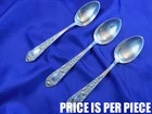 S. KIRK & SON ROSE STERLING SILVER TEASPOON - GOOD CONDITION