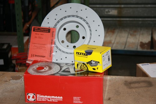 Sportbremsscheiben und Textar-beläge Skoda Superb und VW Passat 3B Satz hinten