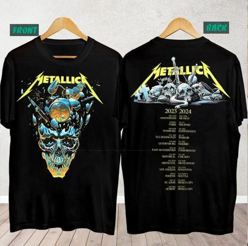 Metallica Band Metal Tour 2023-2024 M72 Tour Music Event T-Shirt