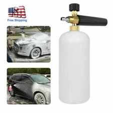 1/4" Snow Foam Lance Pressure Washer Gun Car Foamer Wash Bottle 1L with Nozzle