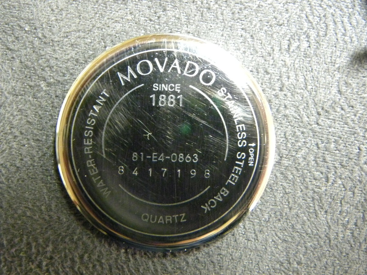 Pre-Owned, Movado 81-E4-0863 Swiss Quartz Museum Black Dial Pre-Owned, Movado 81-E4-0863 Swiss Quartz Museum Black Dial