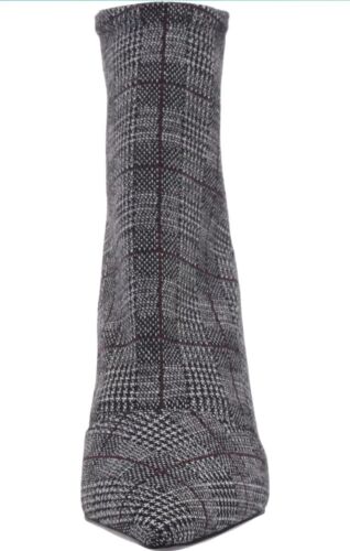 Charles By Charles David Glen Check Plaid Fabric Ankle Boot Heels Size 8.5 - Picture 3 of 21