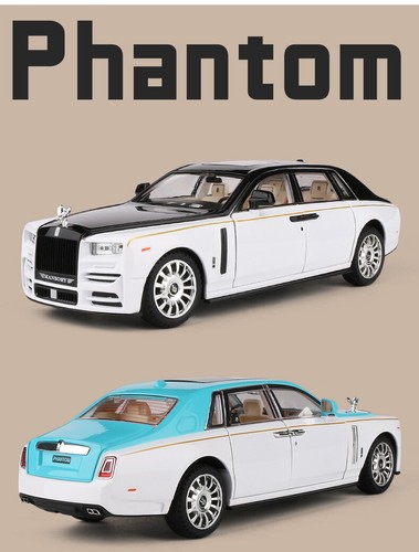 1:22 Rolls Royce Phantom Alloy Car Model Diecast & Toy Vehicles Metal Gift Kids - Picture 14 of 28