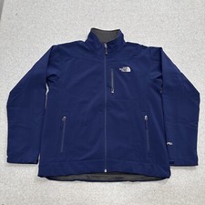 The North Face Jacket Mens Large Navy Blue Apex Full Zip Fleece Lined Outdoor