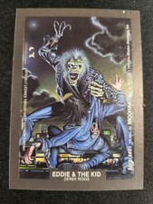 1991 Brockum Rockcards IRON MAIDEN STICKER Eddie And The Kid card