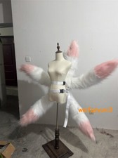 Honkai: Star Rail Tingyun Tails Fugue Cosplay Props Ornament Fox Shape 85cm Pink