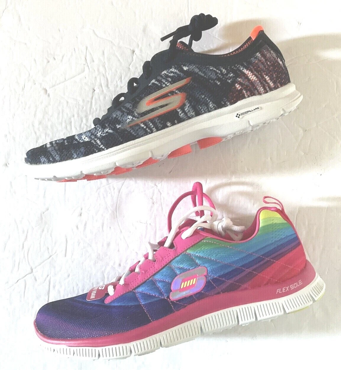 Women New Skechers Lightweight Lace Up Comfort Shoes -Choice Size/Color