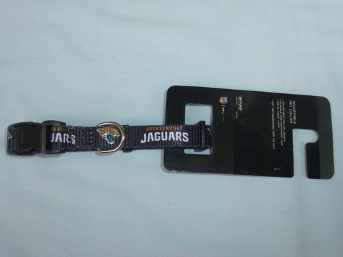 JACKSONVILLE JAGUARS 9"- 14" long DOG/PET COLLAR size Small 5/8" wide NWT Sparo - Picture 2 of 5