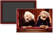 The Muppet Show Grumpy Judges Statler Waldorf Fridge Magnet 2 x 3 Muppets