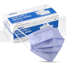 JMU ASTM Level 2 3-Ply Disposable Medical Surgical Protection Filter Face Masks