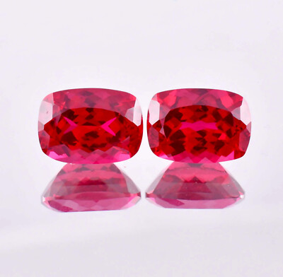 1 Paar 15x20 MM Natürlich Mosambik blood red ruby Kissen Lose Edelstein