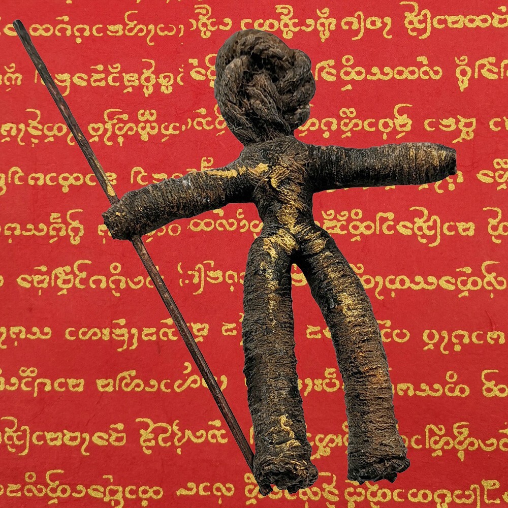 Muñeca Vudú Magia Negra Hoon Payon Chamán una Bruja Rito Sagrado Amuleto Sagrado