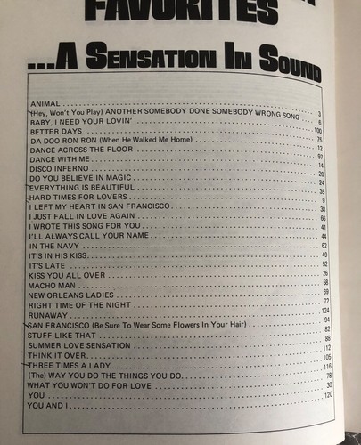 Armed Forces Song Folio XXXIII A Sensation in Sound Sheet Music Book 1979 Disco+ - Picture 2 of 3