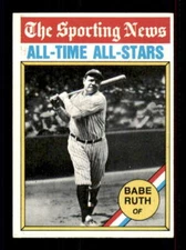 1976 Topps #345 Babe Ruth EX+ Yankees - OF ATG 525136