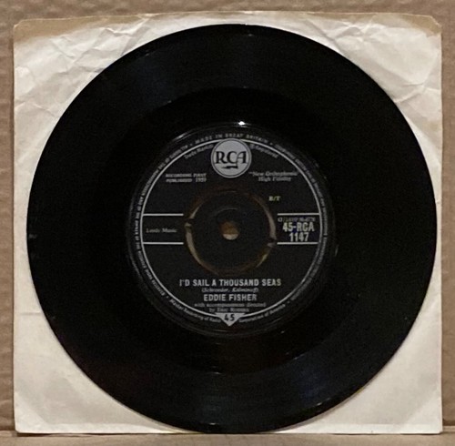Eddie Fisher The Last Mile Home RCA 45 - Picture 2 of 2