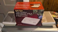 Vintage Radio Shack Two-Station Wireless FM Intercom 43-204 Plug n' Talk TESTED 