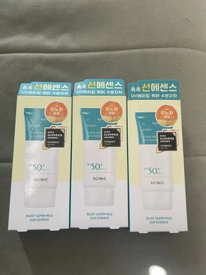SCINIC Super Mild Sun Essence SPF50+ PA++++ 50ml x 3 Korean Sunscreen