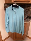 Bobby Jones Teal Quarter Zip Pullover Size XL Peruvian Pima Cotton — photo 1