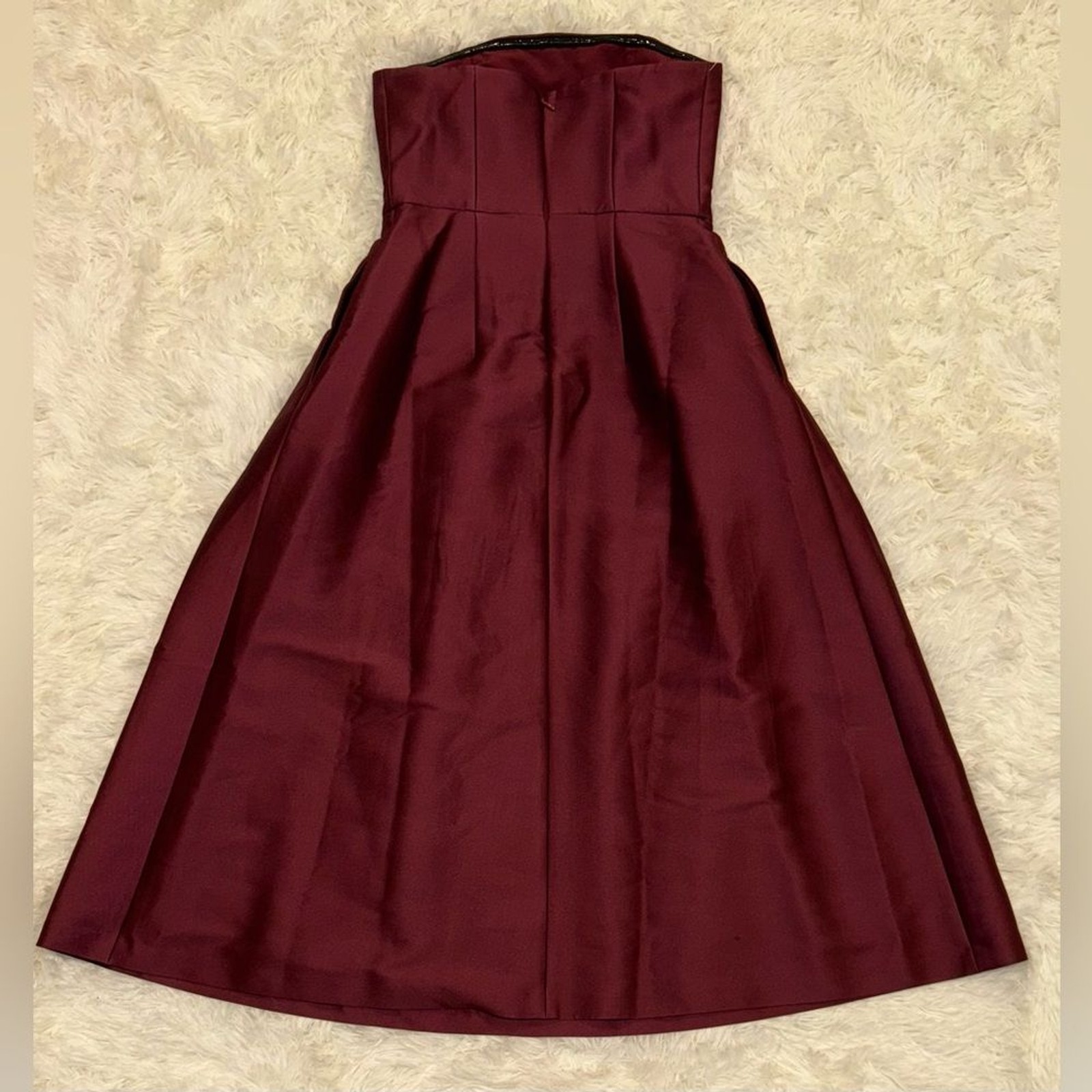 Sachin & Babi Shay Strapless Floral-Print Mikado Midi Dress sz 4