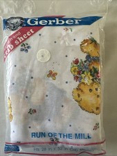 Vintage  Crib Sheet 28 in. X 52 in  Run Of Th...