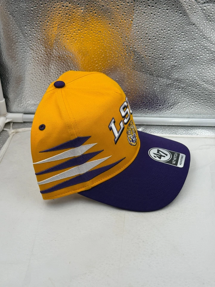LSU Tigers NCAA '47 品牌黄金 TT 钻石挂扣可调节帽子 — 第 4/4 张图片
