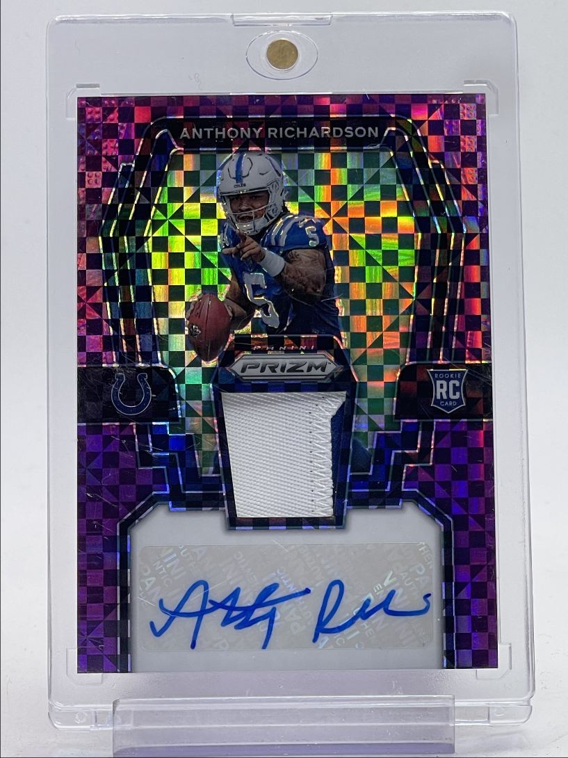ANTHONY RICHARDSON 2023 PRIZM RPA ROOKIE PURPLE POWER RC AUTO /49 Q0234