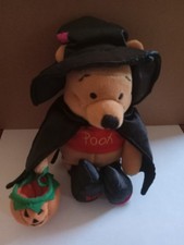 Disney Store 2000 Winnie The Pooh Witch Mini Bean Bag Halloween Plush 8"