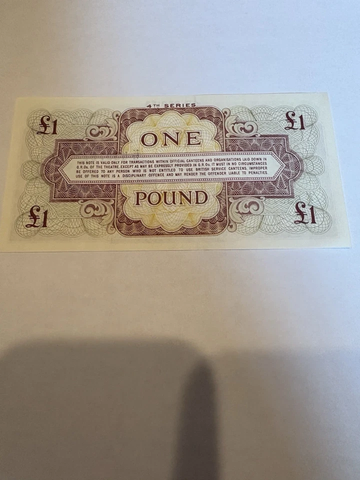 1962  British Armed Forces One Pound Uncirculated - Image 2 of 3