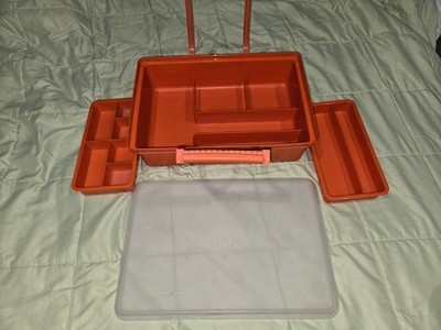 Vintage Tupperware TupperCraft 1421 Craft Tackle Organizer Orange