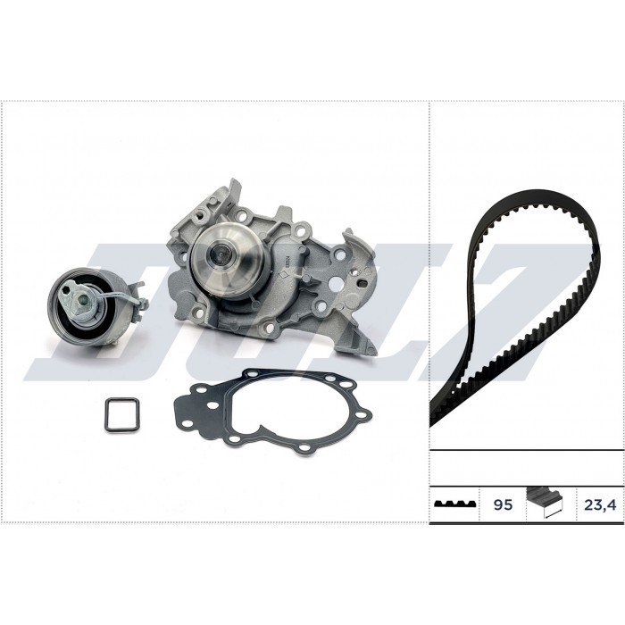 Kit distribution avec pompe à eau pour Renault Clio II et III