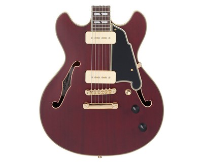 D'angelico Deluxe Mini DC w/ Stop-Bar Tailpiece - Satin Brown Burst - B-Stock