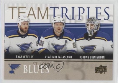 2019-20 Upper Deck Team Triples Gold Ryan O'Reilly Vladimir Tarasenko #TT-3 rj2