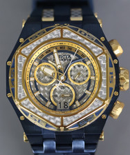 INVICTA Carbon Hawk  Men 54.50mm Stainless Steel + Glass Fiber Gold 3889