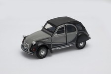 CITROEN 2CV 6 CHARLESTON grey - 1:24 Welly Diecast Model Car 24009G