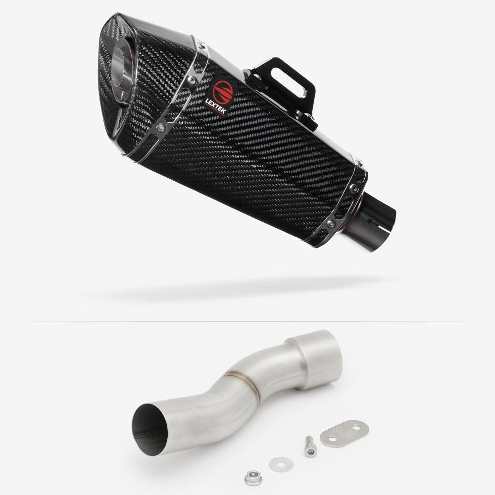 Lextek XP8C Exhaust 210mm with Link Pipe for Ducati Monster 1200 (14-19)