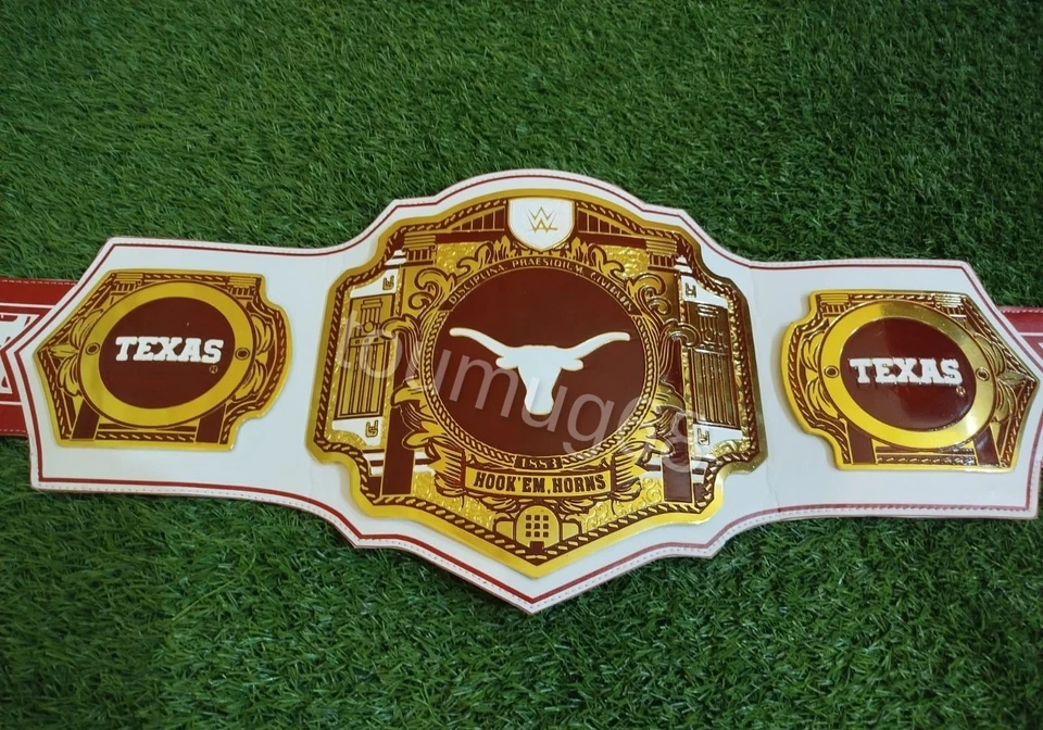 Cinturón de campeonato Texas Longhorns Legacy Title latón adulto tamaño 2 mm Foto 2 de 4