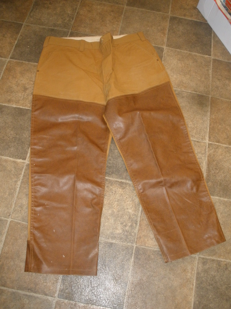 Vintage Men's SafTBak Hunting Pants Canvas Brush Guard 70's, 80's