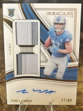 2023 Panini Immaculate Collection - Rookie Patch Autographs Sam LaPorta #132 /99
