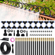 Drip Irrigation System 66 FT with 20 Nozzles, 360  Adjustable Bendable Garden Wa