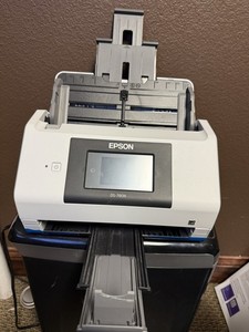 Epson Workforce DS-780N J381C Duplex Network Document Scanner w/Adapter GRADE A!